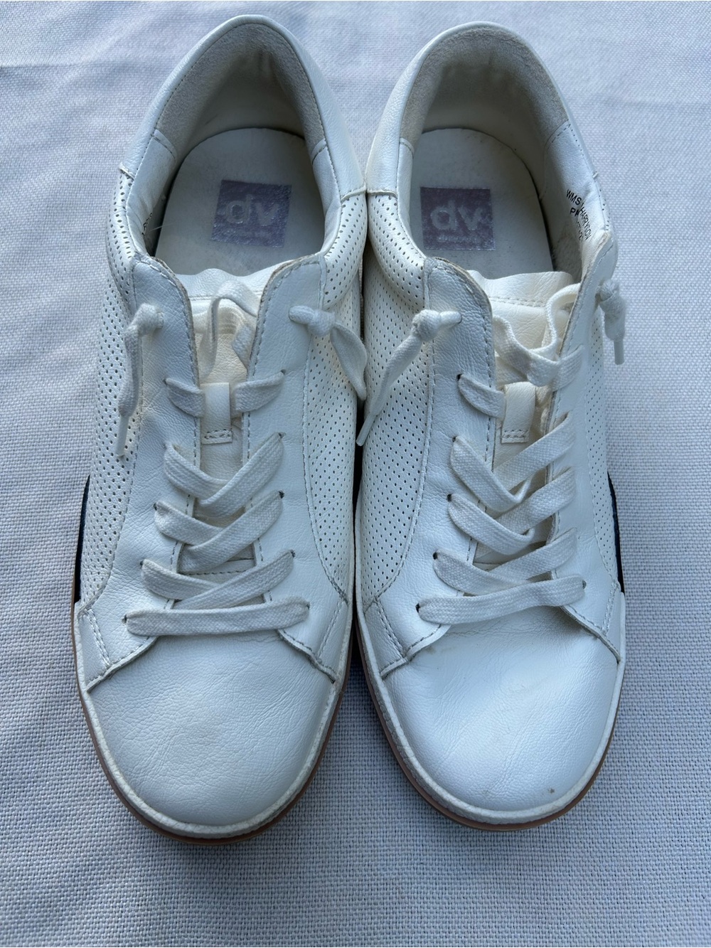 DV by Dolce Vita Cream Perforated Lace-Up Sneaker